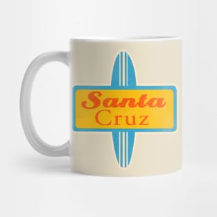 Santa Cruz California Surfing Mug